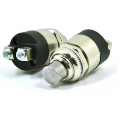 PULSANTE AVVIAMENTO UNIVERSALE AUTO MOTO CAMPER BARCHE 12V 24V METALLO CROMATO