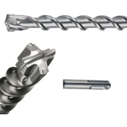 PUNTA 2 TAGLI PER MURO SDS MAX/PLUS DA 600 / 800 / 1000 MM PER TRAPANO MARTELLO