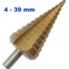 PUNTA FRESA A SCALINO GRADINO ALLARGAFORO ALLARGAFORI PER METALLO CONICA 4-39