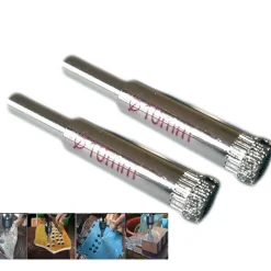 PUNTA TRAPANO DIAMANTATA PER PIASTRELLE PORCELLANA VETRO CERAMICA MARMO ø 10mm