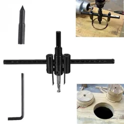 PUNTA TRAPANO FORO REGOLABILE CIRCOLARE BARENO LEGNO COMPENSATO LAMINATI 30-200