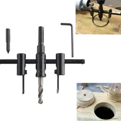 PUNTA TRAPANO PER FORO REGOLABILE CIRCOLARE BARENO PER LEGNO COMPENSATO LAMINATI