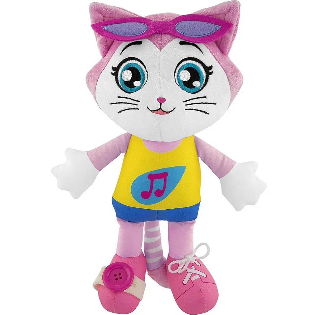 PUPAZZO MILADY PELUCHE MORBIDO EDUCATIVO 44 GATTI GIOCO PER BAMBINI 1 ANNO +