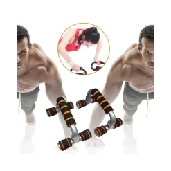 PUSH UP STAND APPOGGI MANIGLIE PER FLESSIONI ADDOMINALI PETTO SPALLE ATTREZZO