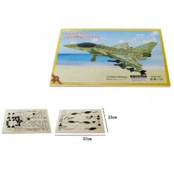 PUZZLE 3D LEGNO AEREO DL-412 MODELLINO MODELLISMO COLLEZIONE GIOCO BAMBINI 07347