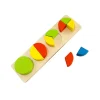 PUZZLE GIOCO 3D IN LEGNO EDUCATIVO BAMBINI FORME GEOMETRICHE MONTESSORI