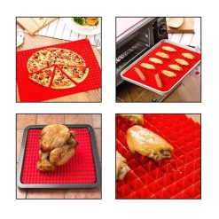 PYRAMID PAN TAPPETO IN SILICONE FORNO MICROONDE ANTIADERENTE TEGLIA SCOLA GRASSI