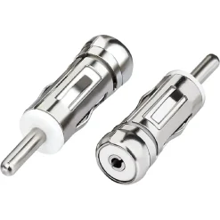 2PZ ADATTATORE ANTENNA AUTORADIO AUTO UNIVERSAL CONNETTORE PRESA ISO A SPINA DIN