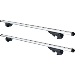 2PZ BARRE PORTAPACCHI PORTATUTTO UNIVERSALI DA 120CM AUTO PER BINARI RIALZATI FINO A 135CM