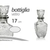6PZ BOTTIGLIA WHISKY LIQUORI BOTTIGLIETTA VETRO TAPPO ERMETICO 250ML 17CM 773099