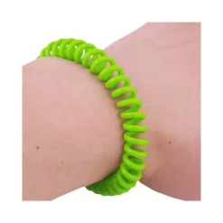 2PZ. BRACCIALE CITRONELLA SPIRALE POLSO REPELLENTE ANTIZANZARE INSETTI ELASTICO