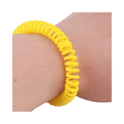 2PZ. BRACCIALE CITRONELLA SPIRALE POLSO REPELLENTE ANTIZANZARE INSETTI ELASTICO