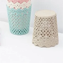 2PZ CESTINO PORTA OGGETTI ORGANIZZATORE CASA CESTO IN PLASTICA Ø14X17.6 CM 79477