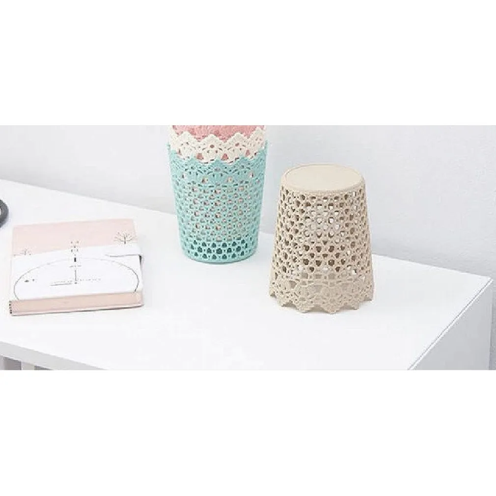 3PZ CESTINO PORTAOGGETTI ORGANIZZATORE CASA CESTO IN PLASTICA Ø10.3X12.5CM 79476