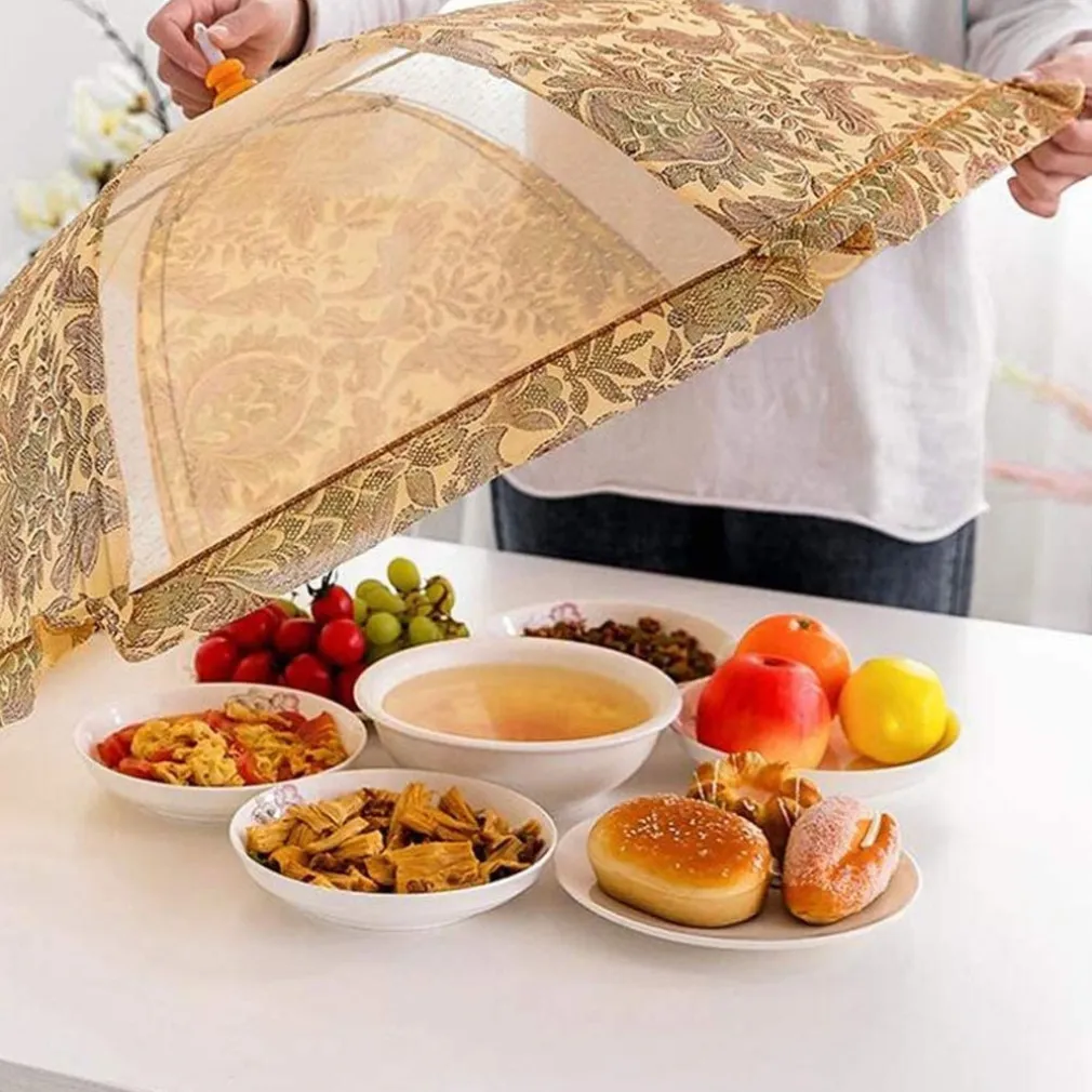 2PZ COPERTURA PIEGHEVOLE TENDA A RETE ANTI POLVERE INSETTI PER ALIMENTARI 60 CM