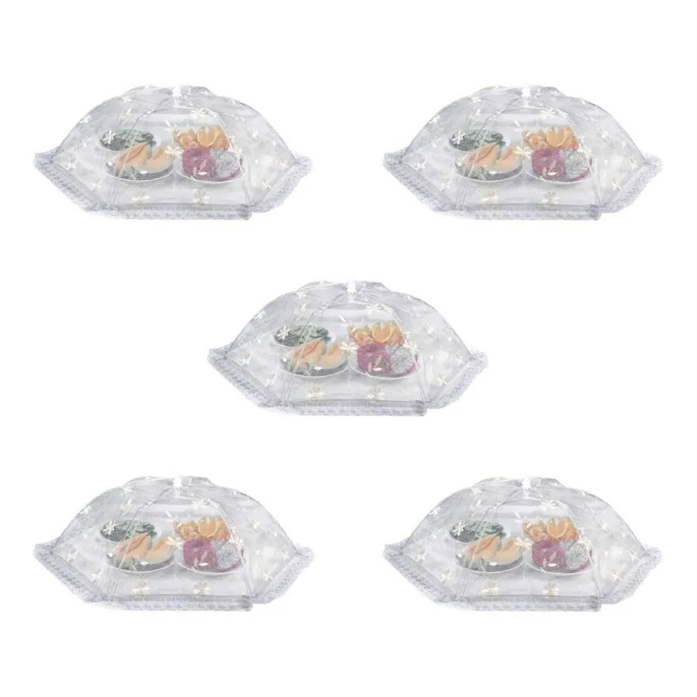 2PZ COPERTURA PIEGHEVOLE TENDA A RETE ANTI POLVERE INSETTI PER ALIMENTARI 60 CM