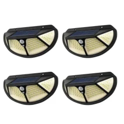 4PZ LAMPADA LUCE FARETTO FARO ESTERNO SOLARE 102 LED SMD SENSORE MOVIMENTO TA005