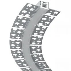 5PZ PROFILO IN ALLUMINIO FLESSIBILE CURVABILE AD INCASSO 1,5MT PER STRIP LED AL-35-S