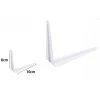 2PZ REGGIMENSOLA SUPPORTO STAFFA TRIANGOLARE MENSOLA METALLO 8X10CM BIANCA 07906