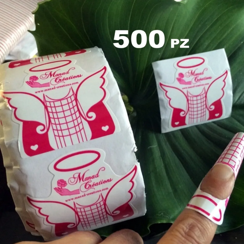 500PZ ROTOLO CARTINE ANGEL STILETTO USA GETTA ALLUNGAMENTO RICOSTRUZIONE UNGHIE
