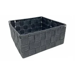 6PZ SCATOLA IN TESSUTO CONTENITORI ORGANIZER BAGNO ARMADIO CASSETTI GRIGIO 79151