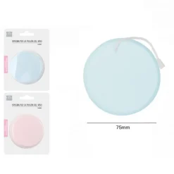 4PZ SPUGNE DETERGENTI PER PULIZIA VISO MAKE UP DISCHETTI STRUCCANTI MORBIDI 75MM