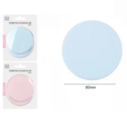 4PZ SPUGNE DETERGENTI PER PULIZIA VISO MAKE UP DISCHETTI STRUCCANTI MORBIDI 80MM