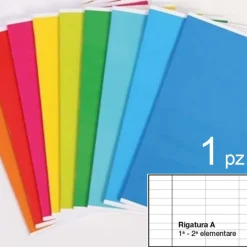 QUADERNO MAXI A4 A RIGHE RIGA A 1 2 ELEMENTARI 80 GRAMMI NUMERO FOGLI 80+R COLOR