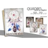 QUADRO DECORATIVO TELA SU LEGNO DECORO INDIAN 50X70X1,8CM DECORI ASSORTITI 743474