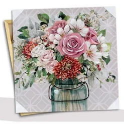 QUADRO QUADRETTO DECORATIVO 45 X 45 X 1,8CM TELA SU LEGNO DELUXE 2 DECORI 831997