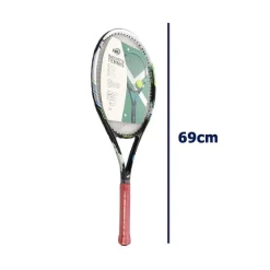 RACCHETTA DA TENNIS 69CM ROSSA NERA RESISTENTE ALLENAMENTO BORSA TRASPORTO 06039