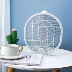 RACCHETTA ZANZARE ELETTRICA LAMPADA ANTIZANZARE 2 IN 1 RICARICABILE UV INSETTI