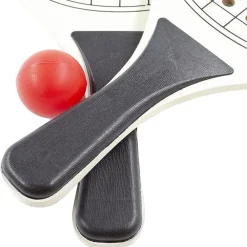 RACCHETTE MARE TRAFORATE CON PALLINA RACCHETTONI IN LEGNO BEACH TENNIS SPIAGGIA