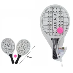 RACCHETTE MARE TRAFORATE CON PALLINA RACCHETTONI IN LEGNO BEACH TENNIS SPIAGGIA