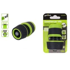 RACCORDO CON INNESTO RAPIDO CON ACQUASTOP PER TUBO DA 3/4" 19MM CONNETTORE 94760