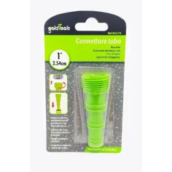 RACCORDO CONNETTORE TUBO CON FILETTO DA 1″ MASCHIO ADATTATORE GIARDINO 92175
