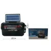 RADIO FM AM PORTATILE RICARICA SOLARE SPEAKER BLUETOOTH MICROSD USB TF XC-5004