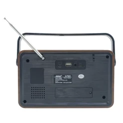 RADIO FM RETRO WIRELESS ALTOPARLANTE MP3 PORTATILE BLUETOOTH USB AUX TF Q-FM01