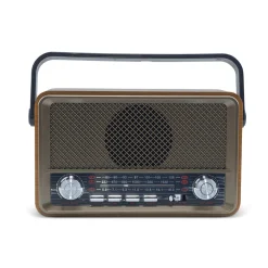 RADIO FM RETRO WIRELESS ALTOPARLANTE MP3 PORTATILE BLUETOOTH USB AUX TF Q-SY500
