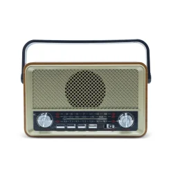 RADIO FM RETRO WIRELESS ALTOPARLANTE MP3 PORTATILE BLUETOOTH USB AUX TF Q-SY500