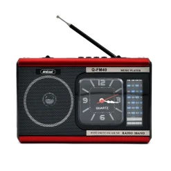 RADIO PORTATILE A BATTERIA USB SVEGLIA Q-FM40 ALTOPARLANTE BLUETOOTH CON TORCIA