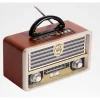 RADIO PORTATILE MUSICA SVEGLIA DESIGN RETRO STILE USA VINTAGE USB FM/AM Q-YX2022