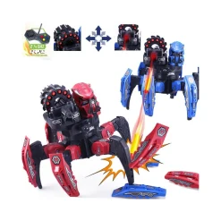 RAGNO SPAZIALE ROBOT GIOCATTOLO TELECOMANDATO WIRELESS 2.4GHZ CON 2 IN 1 Q-9006