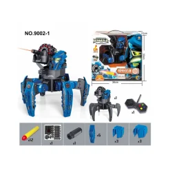 RAGNO SPAZIALE ROBOT GIOCATTOLO TELECOMANDATO WIRELESS 2.4GHZ CON 2 IN 1 Q-9006