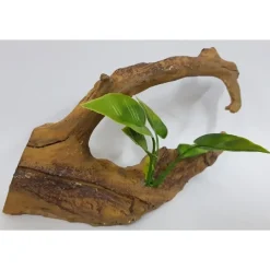RAMO FOGLIE RADICE ALBERO 19x6x11CM ORNAMENTO ACQUARIO DECORAZIONI ARREDO PIETRA