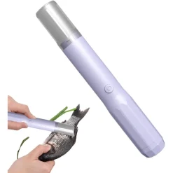 RASCHIETTO DISINCROSTANTE ELETTRICO PER SQUAME PESCE STRUMENTO PER RASCHIARE PORTATILE