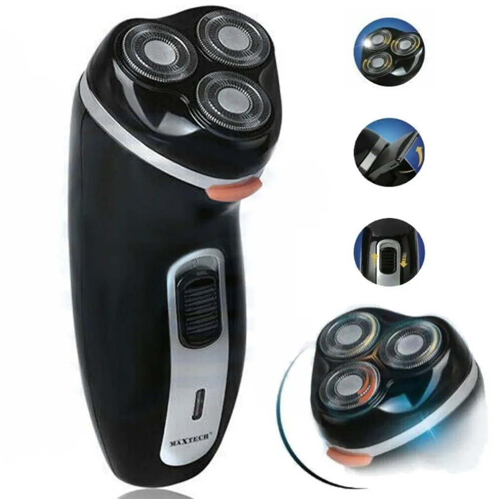 RASOIO A 3 LAMETTE BARBA TAGLIACAPELLI ELETTRICO UOMO VELOCITÀ TAGLIO RAS001