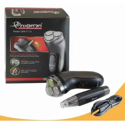 RASOIO A BATTERIA ELETTRICO + RIFINITORE PER NASO ORECCHIE TRIMMER 2IN1 GM-7113