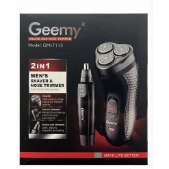 RASOIO A BATTERIA ELETTRICO + RIFINITORE PER NASO ORECCHIE TRIMMER 2IN1 GM-7113