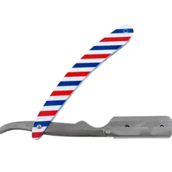 RASOIO BARBA AMERICAN BARBER OLD STYLE A MANO SENZA MEZZA LAMA MANICO PROTETTIVO